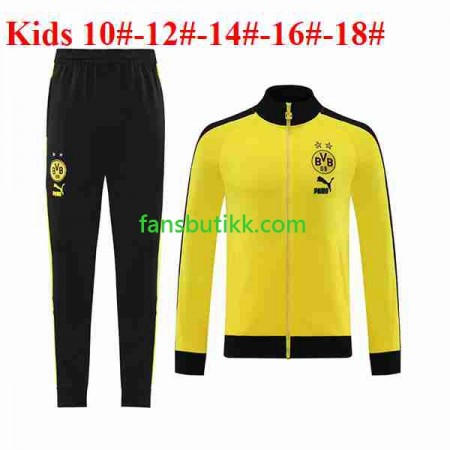 Borussia Dortmund Barn Gul Treningsdresser 2023-2024